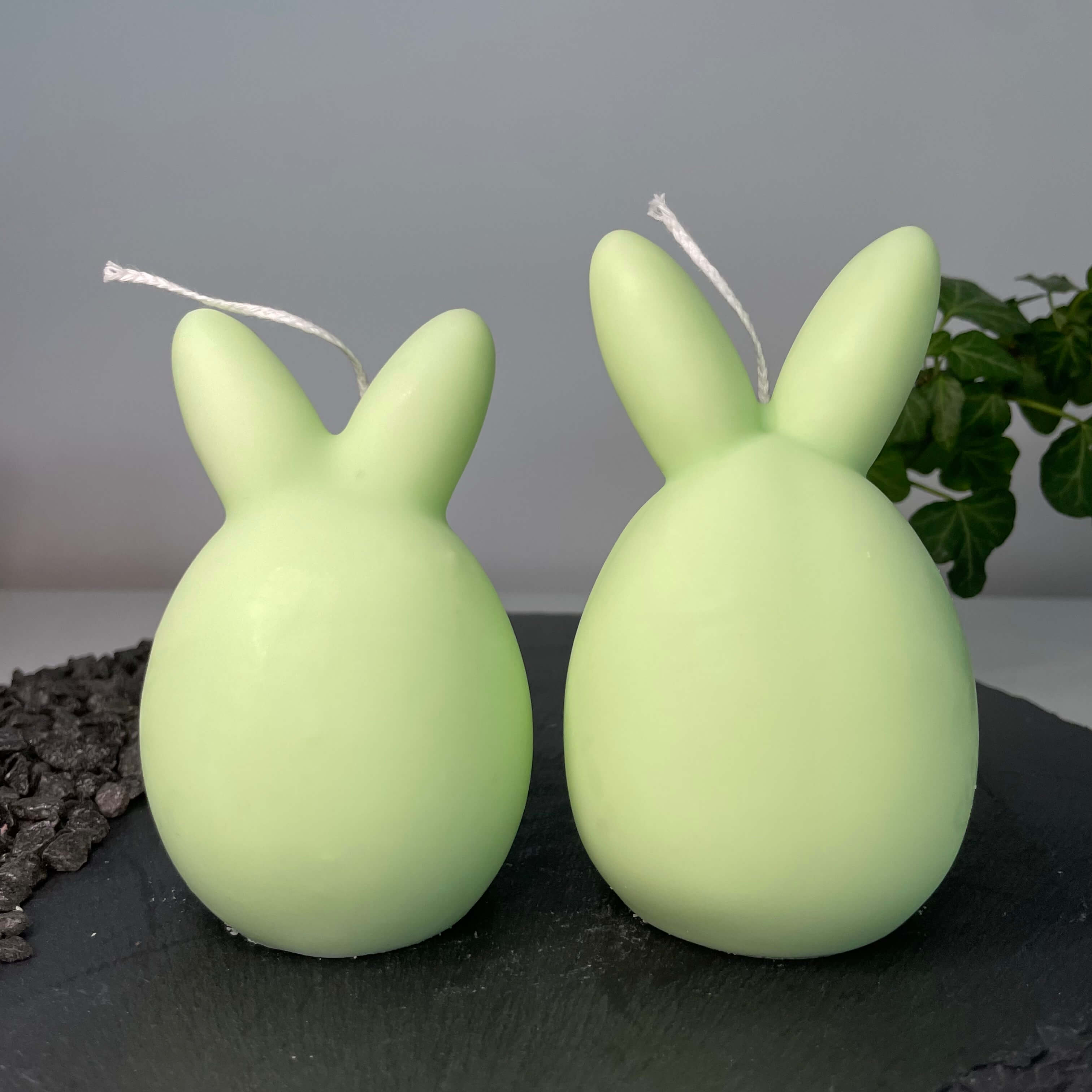 Unsere Bunny Breeze Easter Egg Kerzen sind in verschiedenen Düften erhältlich. Die Düfte haben einen angenehmen und beruhigenden Geruch. Sie sind perfekt für gemütliche Tage. In Hellgrün.