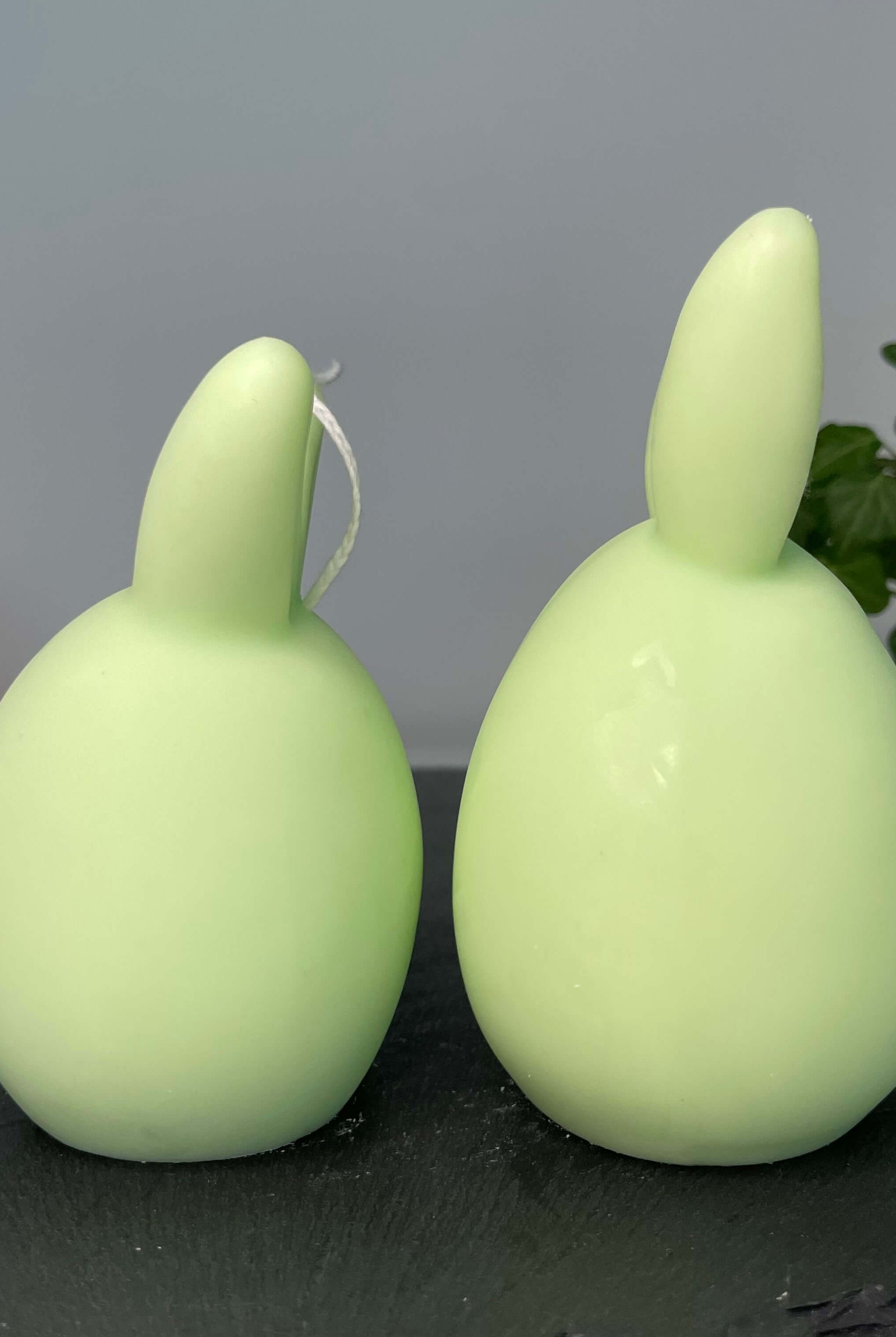Unsere Bunny Breeze Easter Egg Kerzen sind mit ihrem Osterei und Hasen Design perfekt als Ostergeschenk und Gastgeschenk geeignet. Sie sind aus hochwertigem Sojawachs handgefertigt. In Hellgrün.
