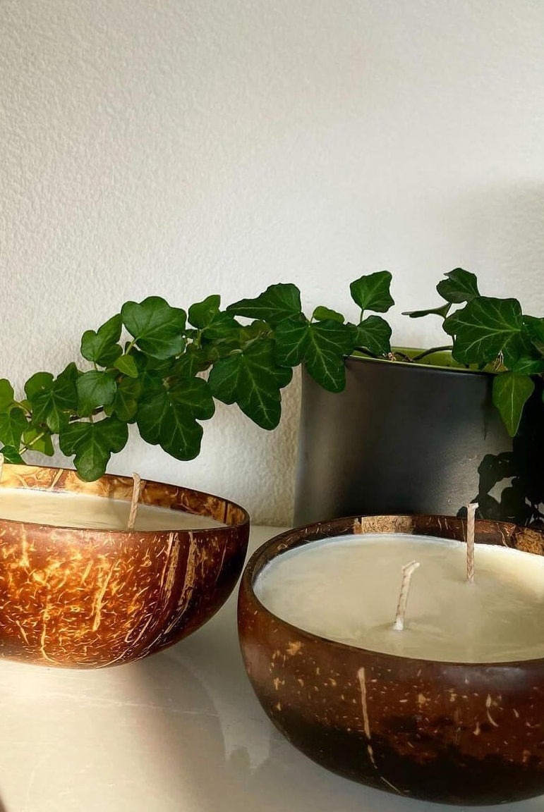 Unsere Kokosnuss Kerze Coconut Dream ist in verschiedenen Düften erhältlich. Diese Duftkerze hat einen angenehmen und beruhigenden Geruch. Sie ist perfekt für entspannte und gemütliche Tage.