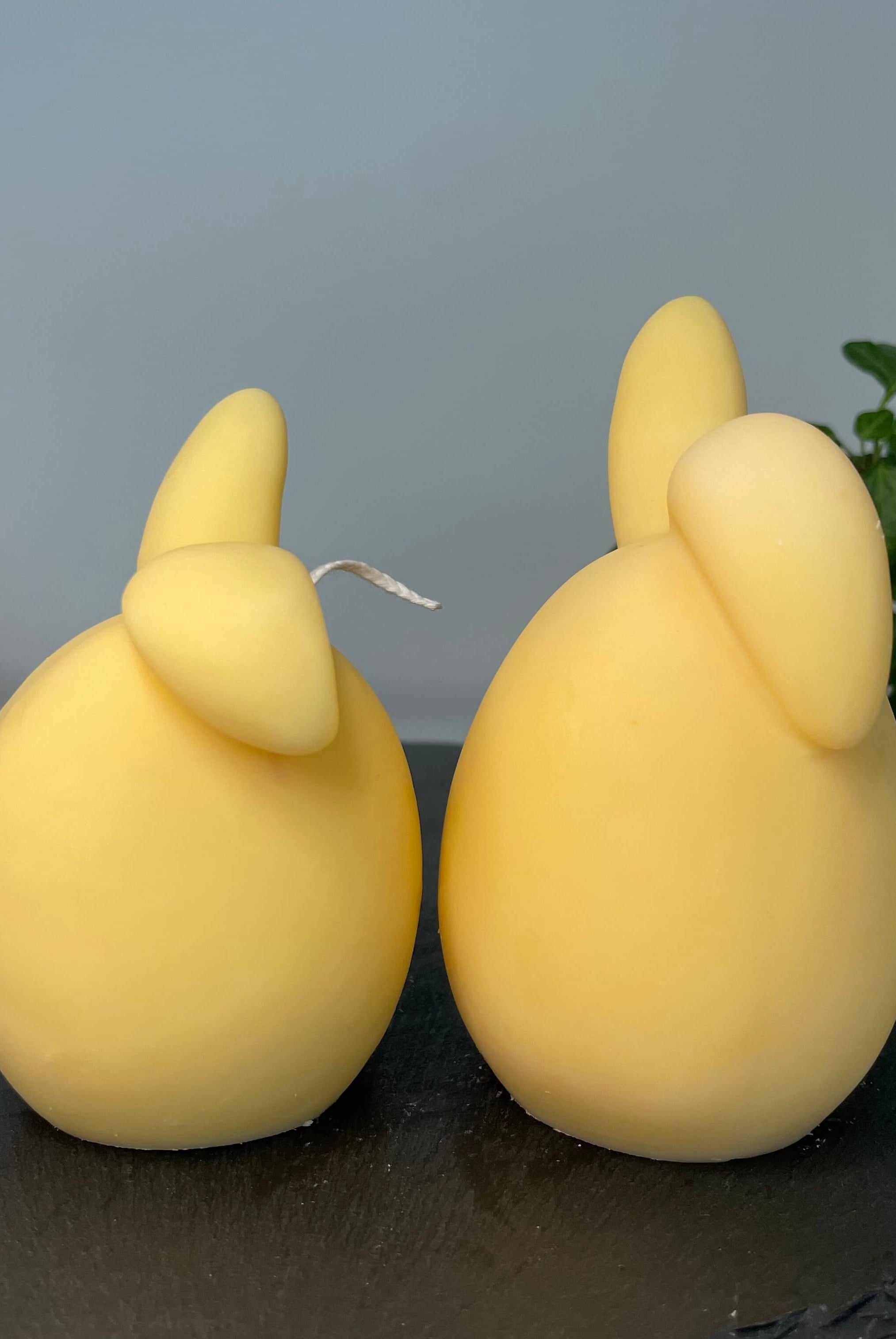 Die Hoppy Easter Egg Kerze ist handgemacht aus Bio Sojawachs. Sie ist nachhaltig, vegan und umweltfreundlich. In der Farbe Gelb.