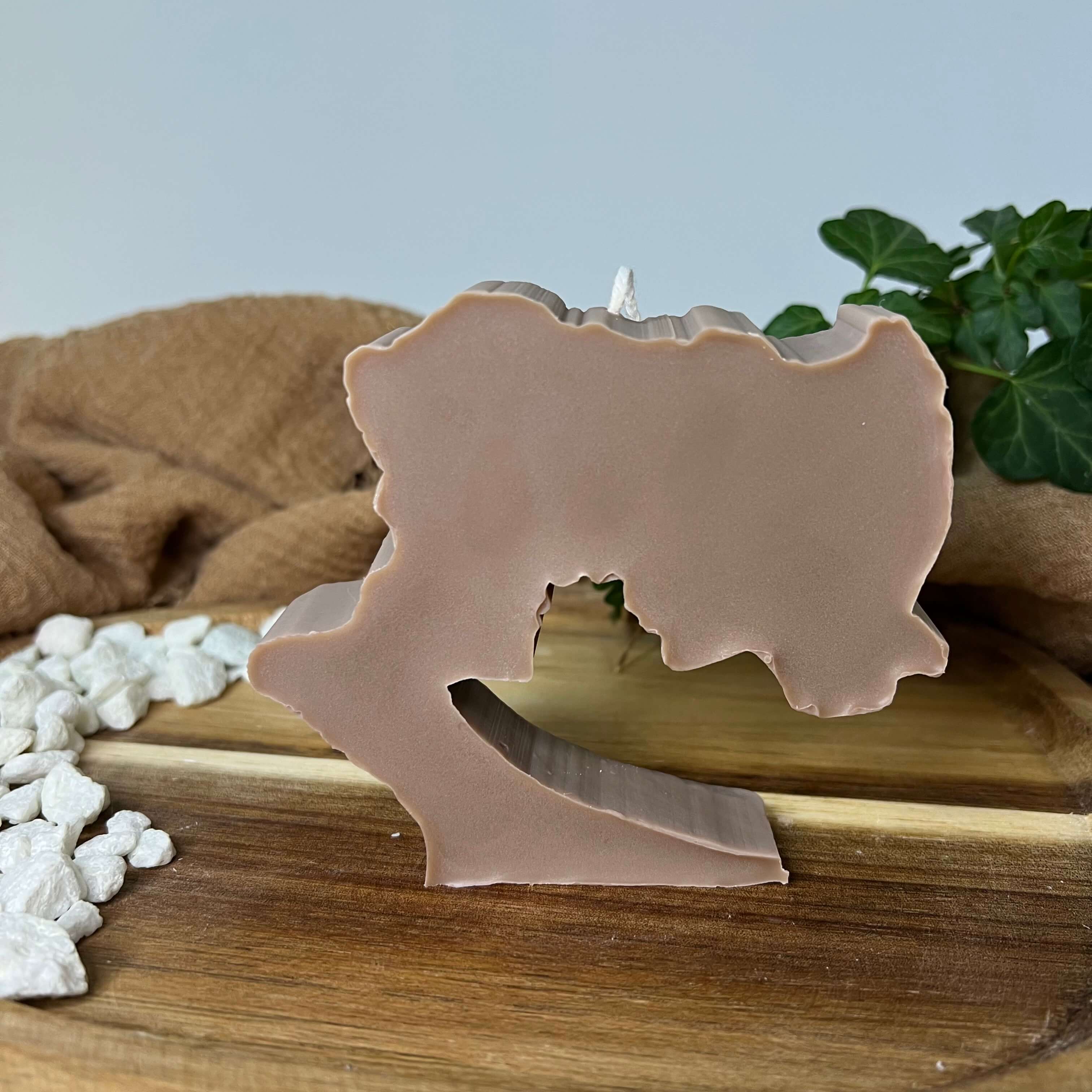 Die Whispers of Love Duo Candle Kerze ist perfekt als Verlobungsgeschenk, Hochzeitsgeschenk, Gastgeschenk und Valentinstag Geschenk geeignet. Dank ihrem romantischen Design ist sie ein Unikat. In Braun.