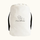 PawsOfTurkiye Baumwoll-Turnbeutel aus Canvas mit Logo – nachhaltiger Gymbag mit Kordelzug, Teil der Sym Aesthetics Charity-Kollektion zugunsten von Straßenhunden und Katzen.