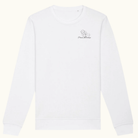 Unisex Bio-Sweatshirt mit digitalem PawsOfTurkiye-Logo vorne und hinten – nachhaltige Charity-Kollektion von Sym Aesthetics.