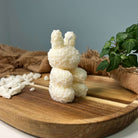 Zusehen ist die nachhaltige und vegane Bio-Sojawachskerze floral bunny elegance. Sie ist in verschiedenen Düften erhältlich und perfekt zur Entspannung. 