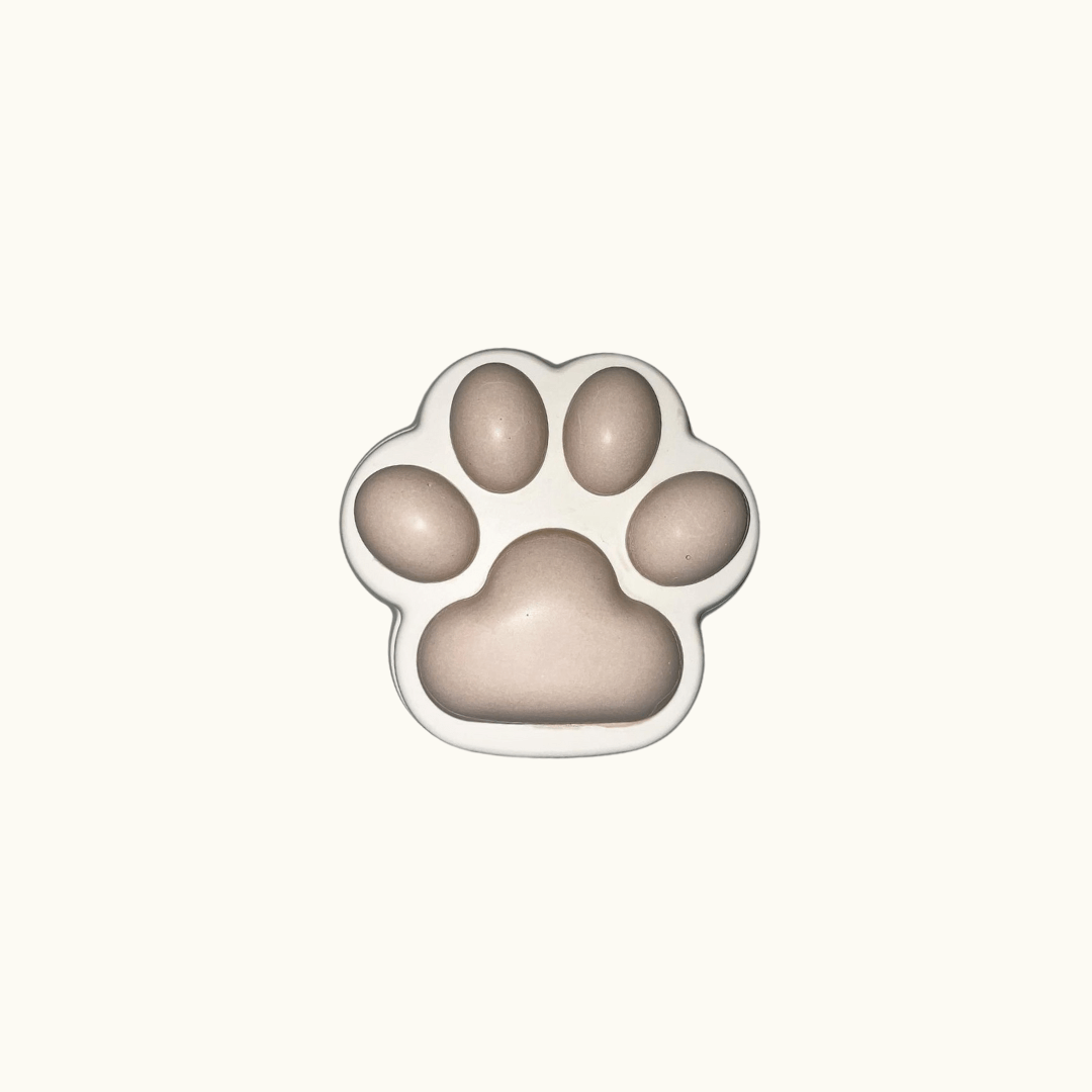 Auf diesem Bild sieht man unseren Magical Paw Safe Schmuckbehälter. Er ist handgemacht aus hochwertigem Jesmonite. Außerdem ist er nachhaltig, vegan und umweltfreundlich.